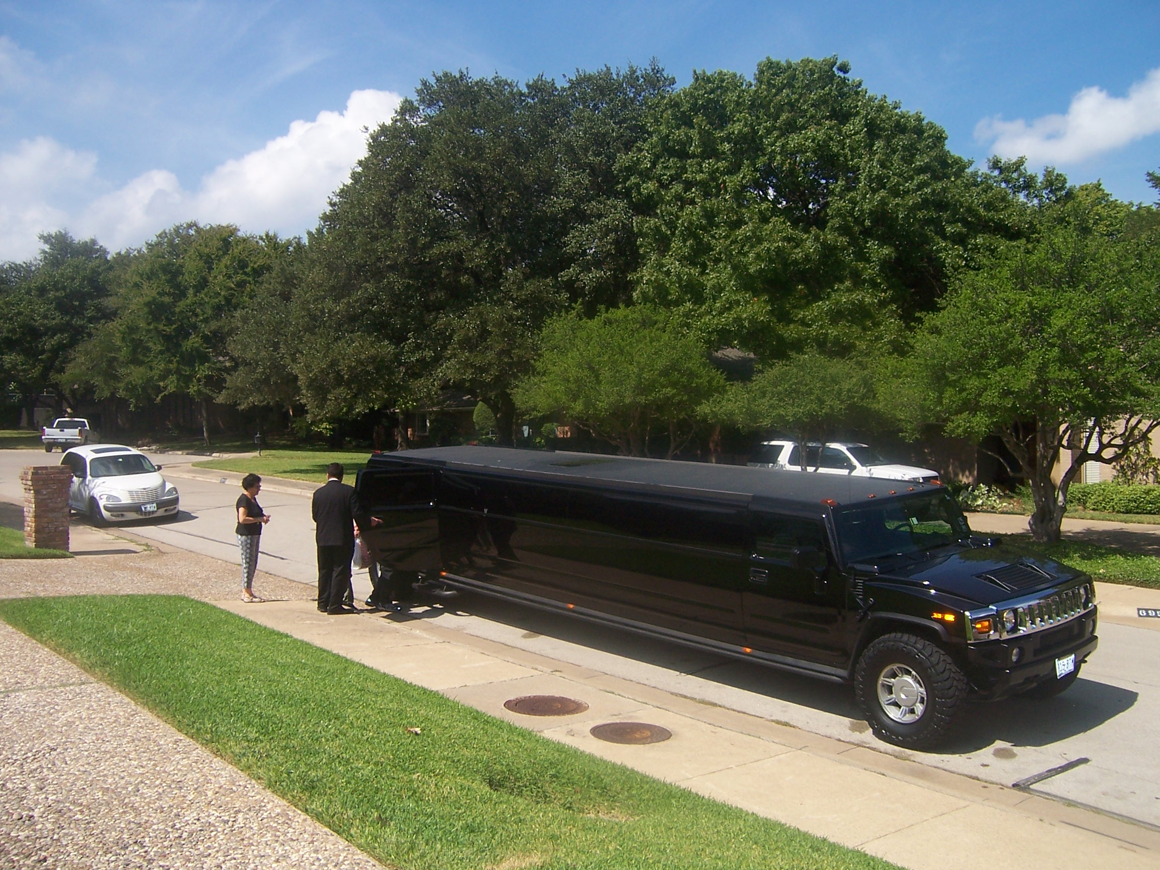 A Hummer Limo for Jacobs 12th Birthday. The hummer took them to a Painball course.