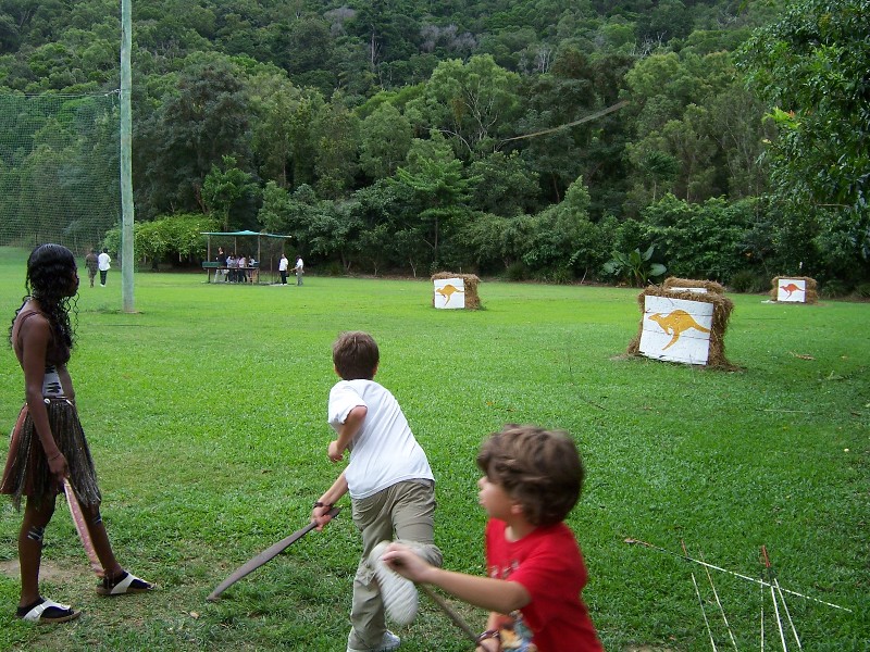 Spear throwing in northern Australia (Cairns)