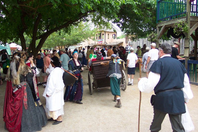 Scarborough Faire has hundreds of buildings, restaurants, shops and dozens of places of entertainment and streets