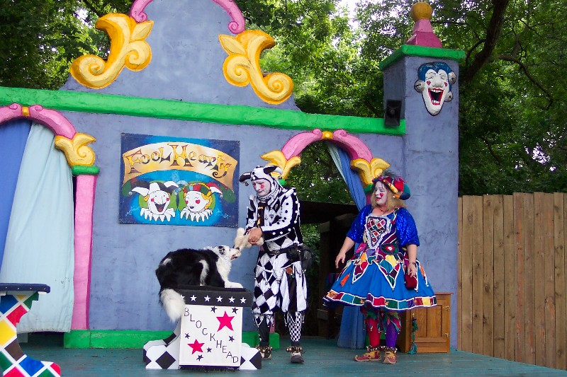 The clown show at Scarborough Faire