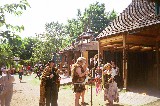 A scene from Scarborough Faire (2002). There are hundreds of buildings, stores, shops, and streets at Scarborough Faire, this is one example