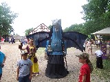 Dragon at Scarborough Faire May 2006. David Wikman and and a friend of David Jackson Sterling