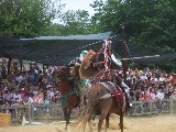 A couple of times a day Jousting tournaments are held at Scarborough Faire