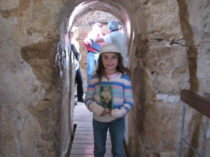 Rachel at Masada in Israel