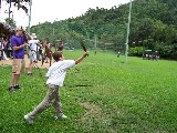 Spear throwing. These spears can be thrown very far with the help of stick that works as a lever