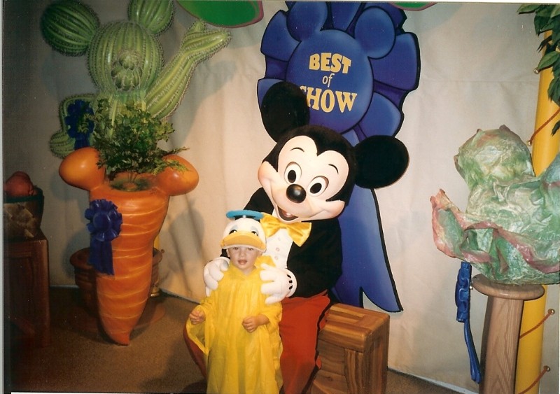 Jacob meets Mickey Mouse in Magic Kingdom
