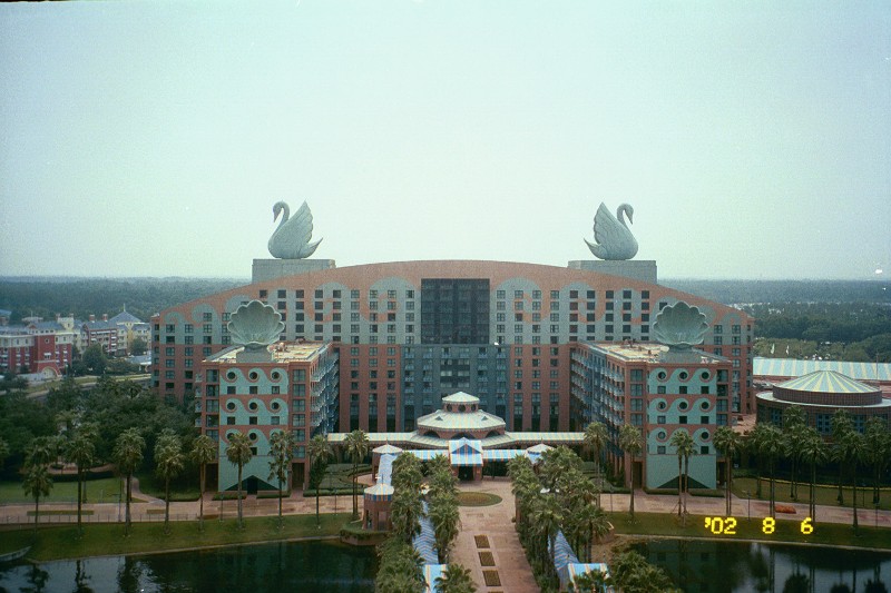 We stayed at the Dolphin and the Swan hotel complex. Our hotel was the Dolphin, the Swan was right across