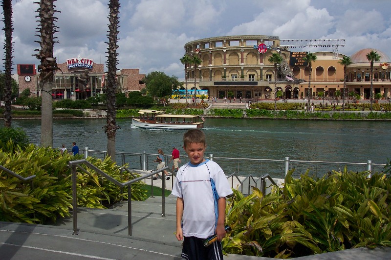 Jacob at Universal Studios