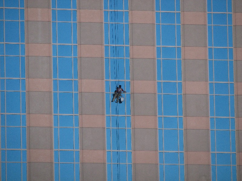 Window washer in Las Vegas