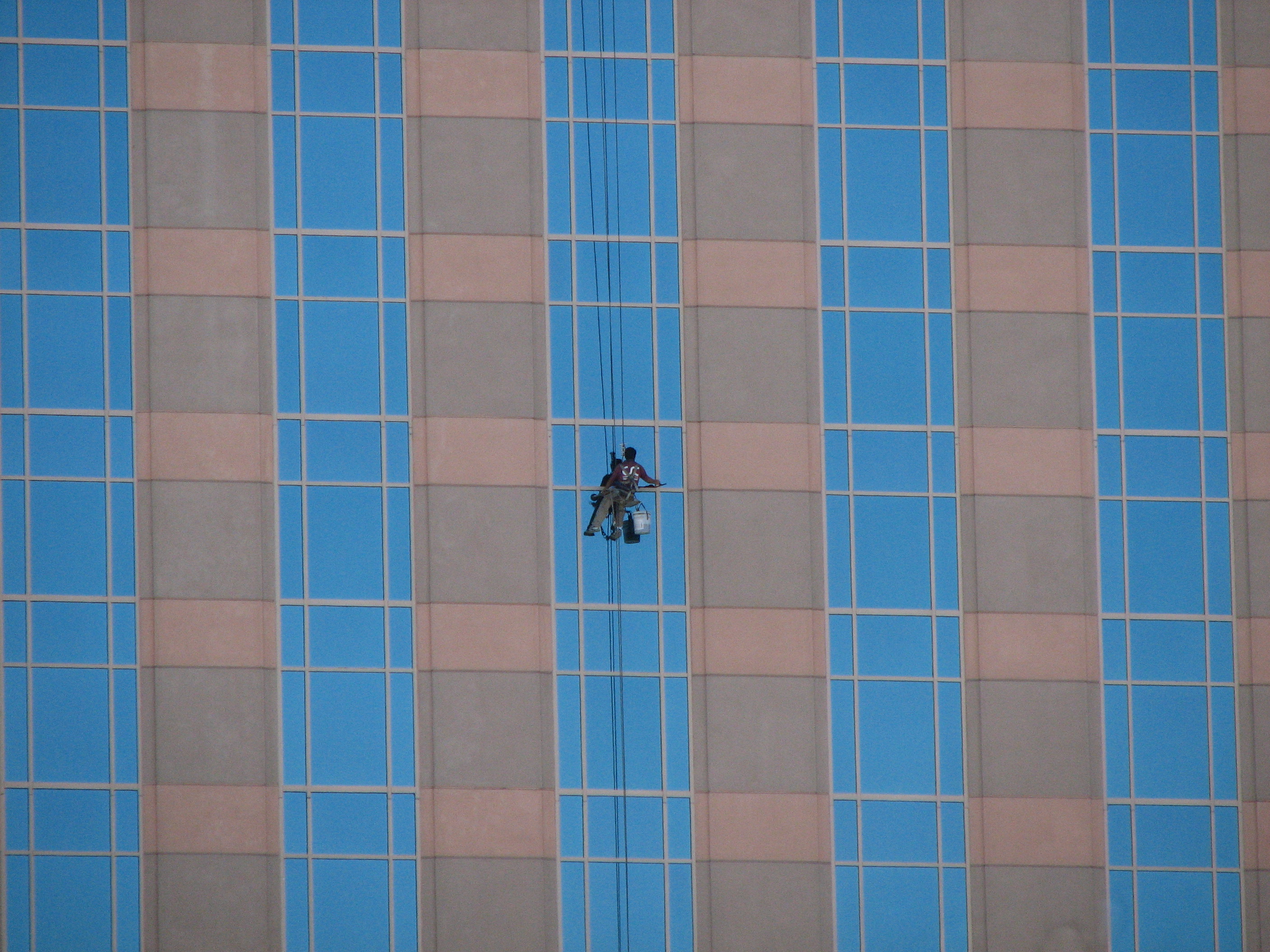 Window washer in Las Vegas