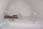 One of the rooms in the Ice Hotel