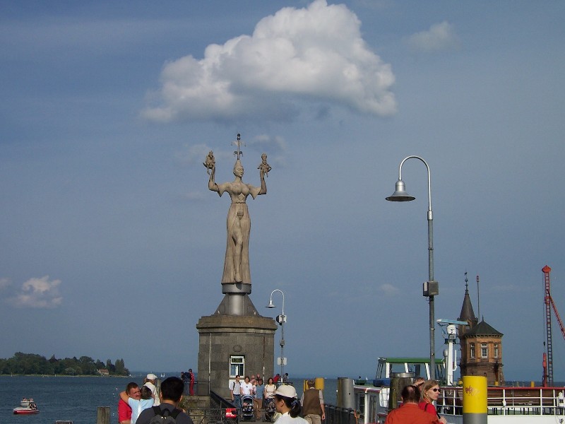 The famous statue of Konstanz, (a prostitue holding the pope in one hand and the emperor in the other)