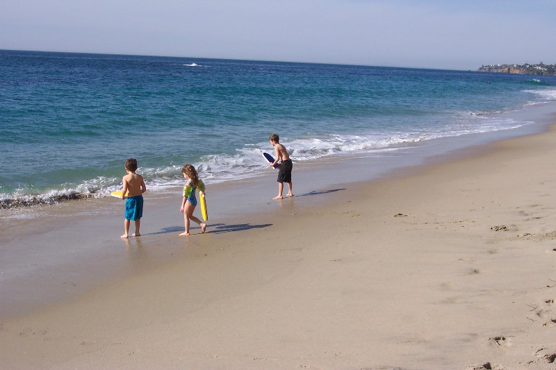 Kids at Laguna Beach. We were visiting Aunt Marianne. Laguna Beach is south of Los Angeles