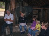 We visited a reconstruction of a North Swedish iron age village