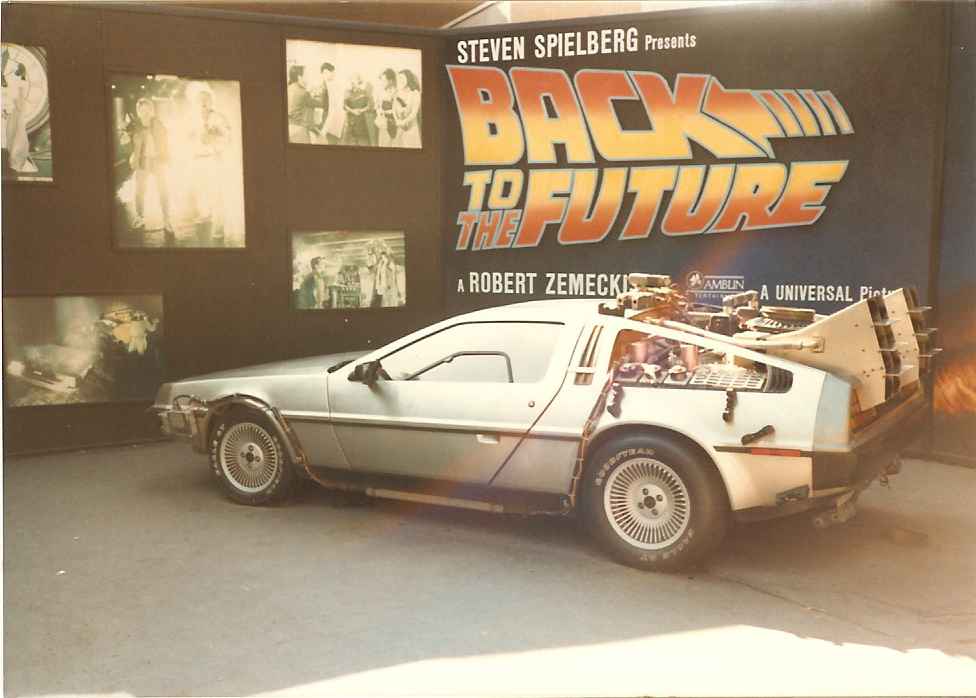 Universal Studios. The car from back to the future.