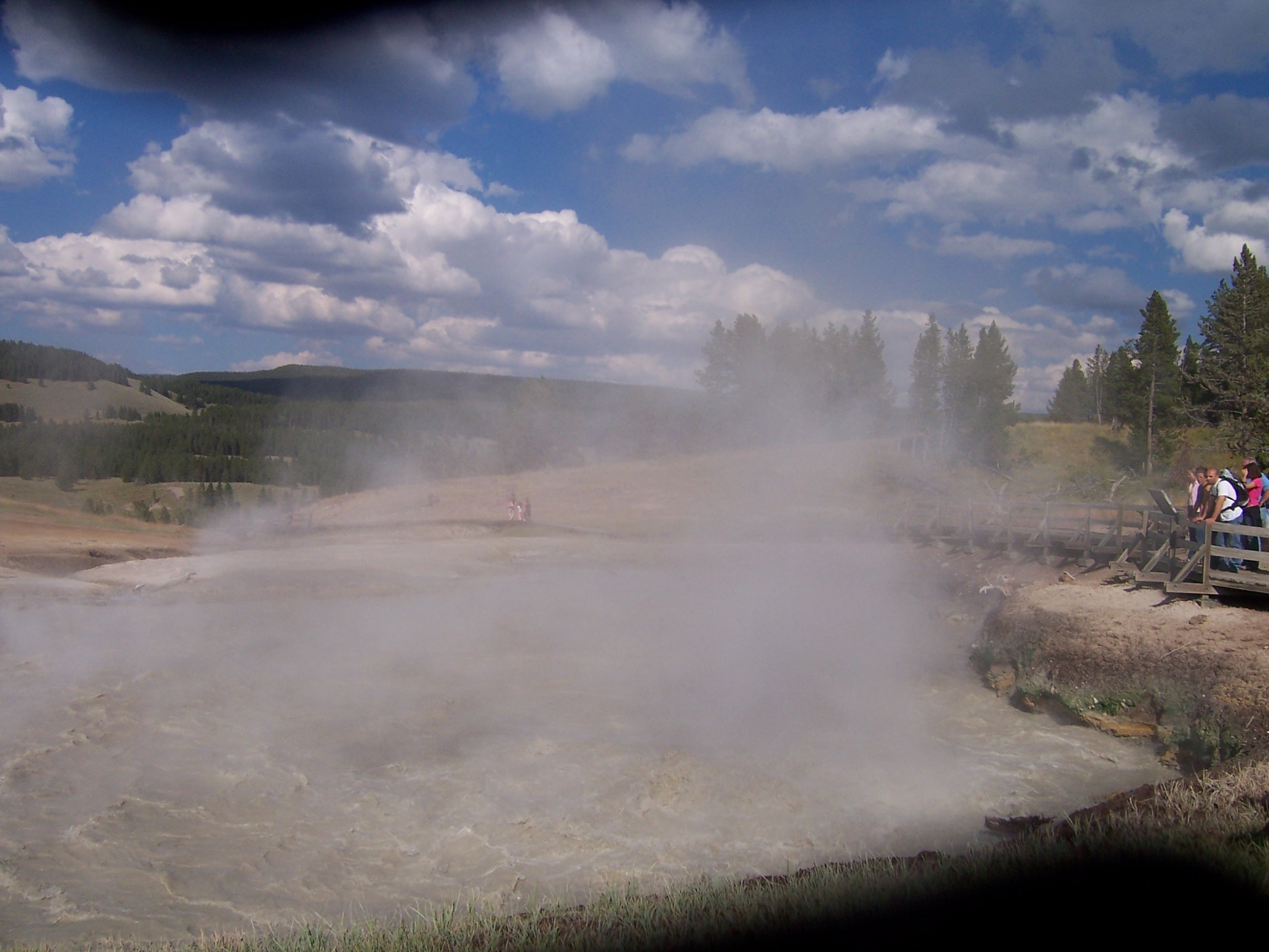A larger hot spring.