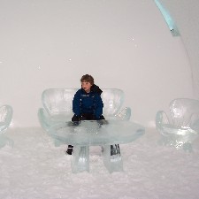 Jacob at the Ice Hotel northern Sweden