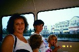 Claudia with best friend Klea and kids in Disney World