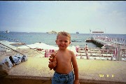 David in Nice, France. 3 years old