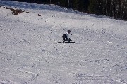 Snow boarding in Sweden