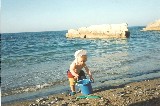 Jacob on a Greek beach (Krete)