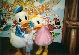 Donald and Daisy Duck and Jacob at Disney World