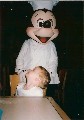 Mickey Mouse and Jacob at character breakfast. Jacob was almost three years old when we took him to Disney World