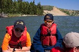 River rafting on snake river, William McGee and Jacob