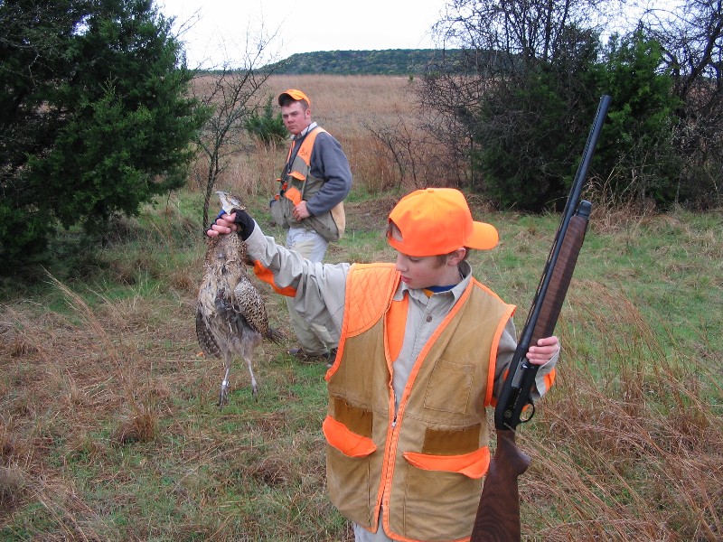 Jacob and Pheasant. Jackson and Jacob went hunting together