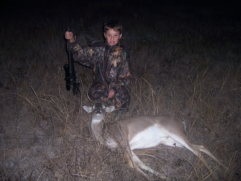 Jacob Shot his first Buck