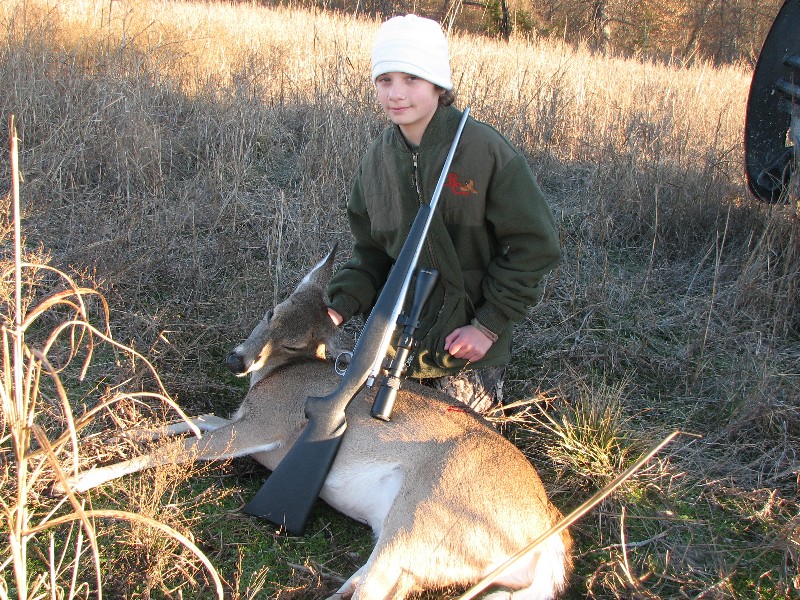 Jacob went deer hunting again and shot a doe