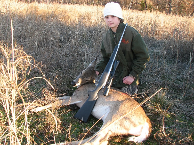 Jacob went deer hunting again and shot a doe