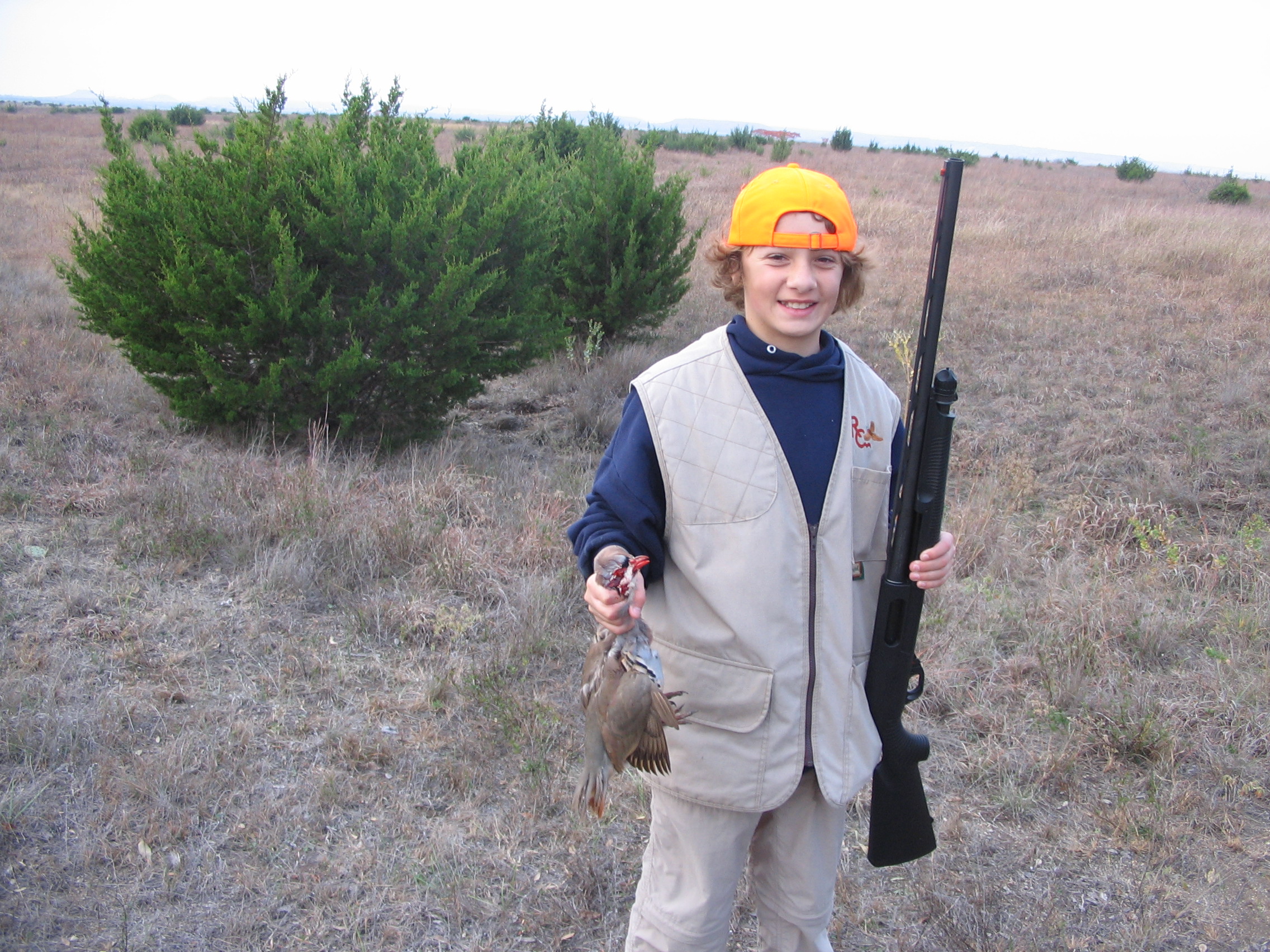 Jacob with pheasant he just shot