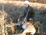 Jacob went deer hunting again and shot a doe.