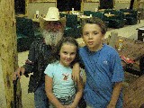 Rachel and David with old Texas Ranger