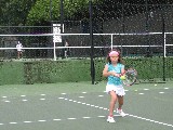 Rachel playing Tennis