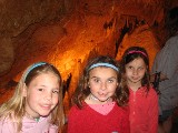 McKenzie, Rachel and Anden in a Cave north of San Antonio