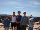 Family Wikman and Emelie at the Grand Canyon West