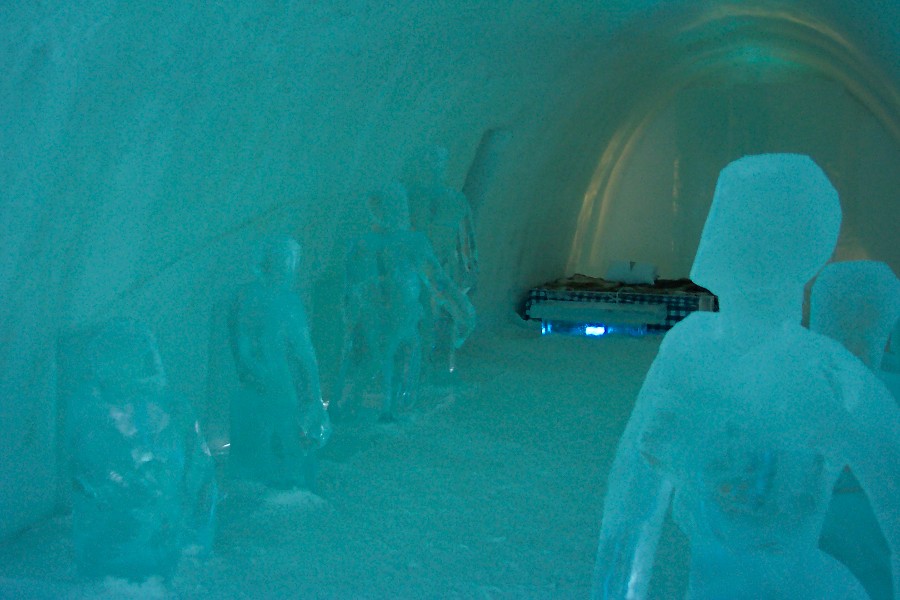 A room full of Ice statues