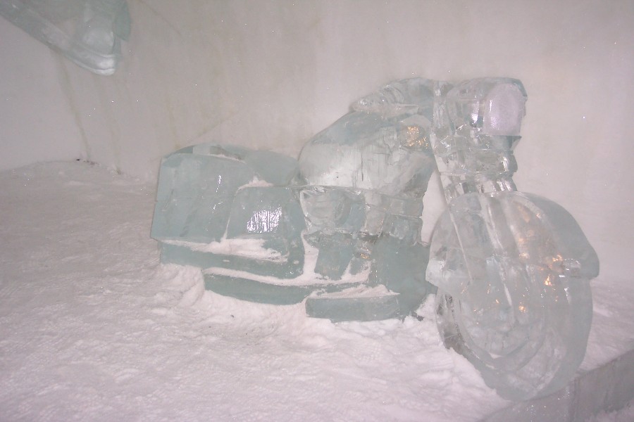 Ice Motorcycle in one of the rooms