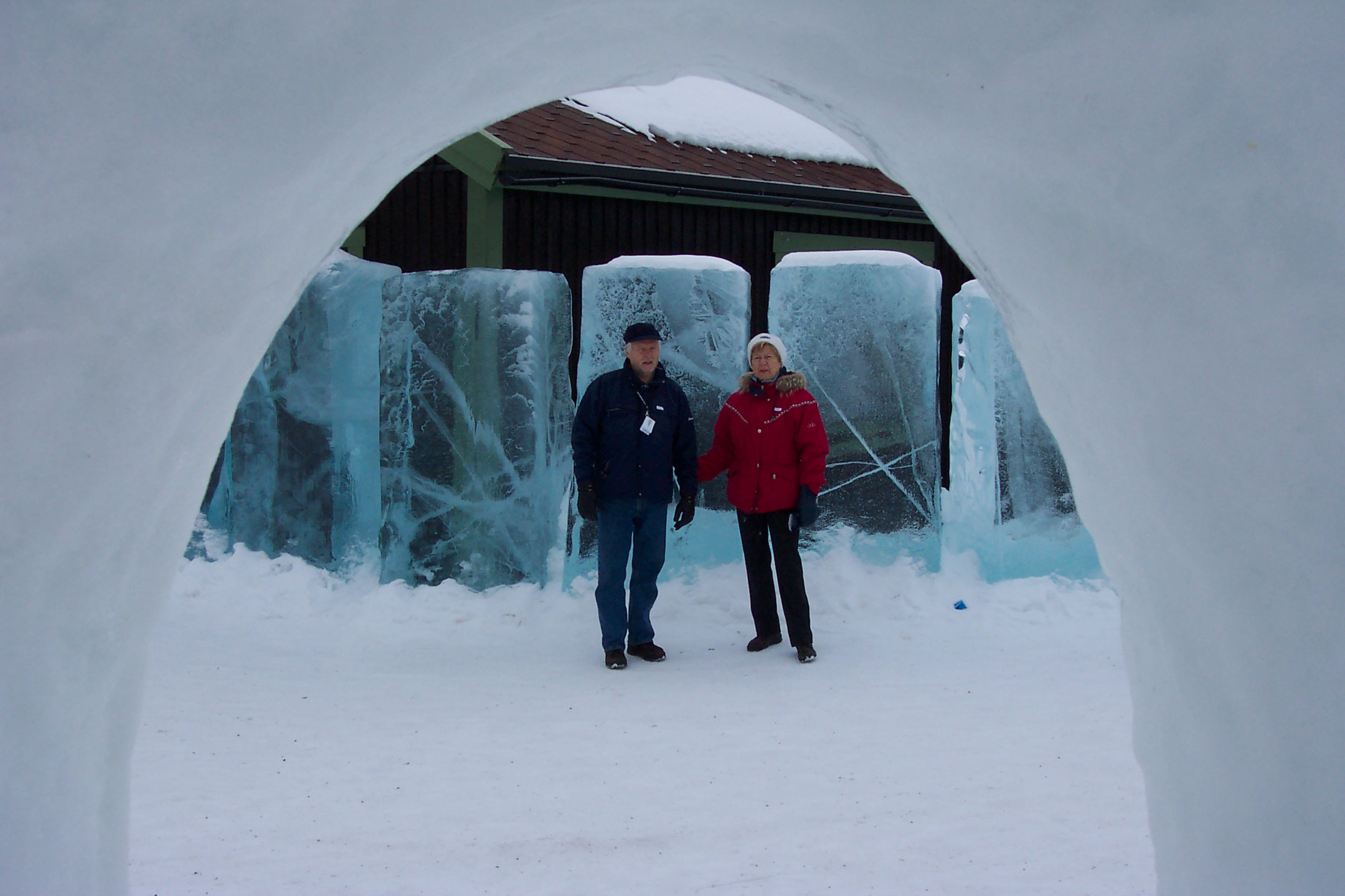 My dad and Ulla at the Ice Hotel in Jukkasjrvi