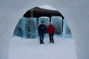 My dad and Ulla at the Ice Hotel in Jukkasjärvi