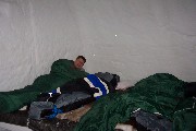 Time to go to sleep in the Ice Hotel