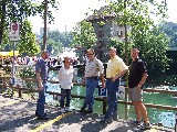John Mampe, Christina Kiani, Mike Carpenter, Dennis Beaty, Chris Beaty, in Rheinfall Switzreland/Germany