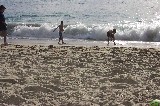 Jacob tried to surf the waves at Laguna Beach