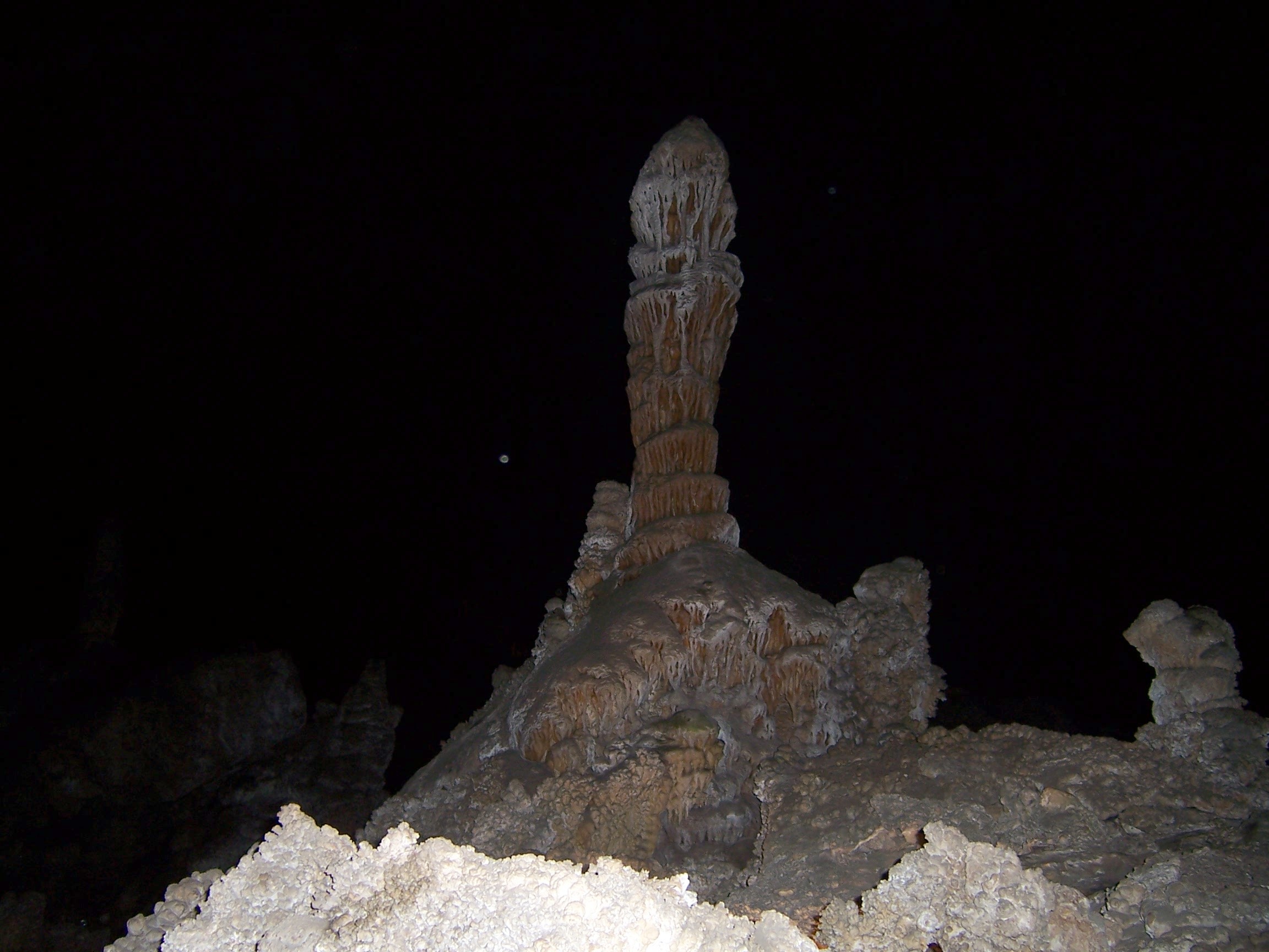 The big room contains one million stalaktites, stalagmites and columns