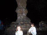 There are small and large columns in the big room, the really big ones were not possible to photograph due to the darkness