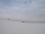 White Sands is an all white desert with large dunes. The Sand is made of Gypsum