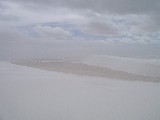 White Sands is so white it hurts the eyes, it looks like snow. In fact we rented teflon tobogans and sled down the sand dunes