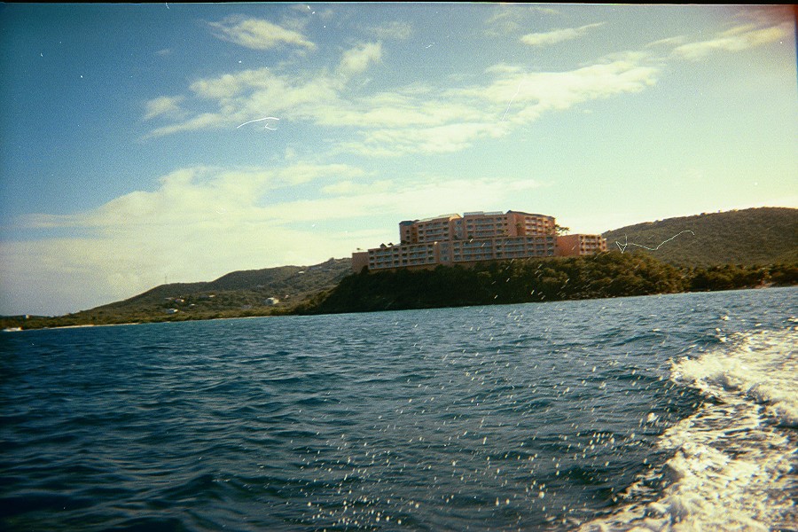 Our hotel, a view from the Sea
